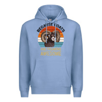 Colony Blue Because Goats Are Freaking Awesome Premium Hoodie - Bettercallsaul