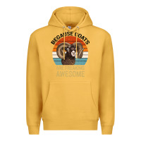 Mustard Because Goats Are Freaking Awesome Premium Hoodie - Bettercallsaul