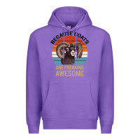 Purple Because Goats Are Freaking Awesome Premium Hoodie - Bettercallsaul