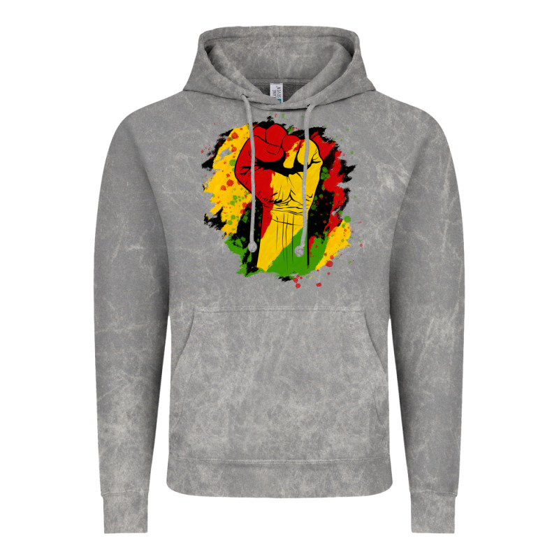 Juneteenth Fist Vintage Hoodie by HRA Design Shop | Teevron