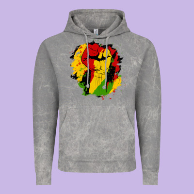 Juneteenth Fist Vintage Hoodie Designed By Hra Design Shop