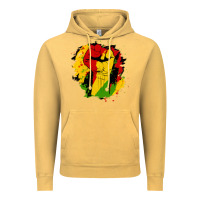 Vintage Mustard juneteenth fist Vintage Hoodie - HRA Design Shop