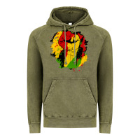 Vintage Olive juneteenth fist Vintage Hoodie - HRA Design Shop