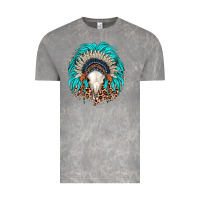 Cloud Rock bull skull indian headdress Vintage Tee - JahusDesignShop
