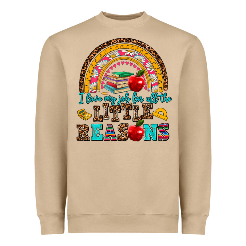 I Love My Job For All The Little Reasons Heavyweight Sweatshirt by AdoDesignShop | Teevron