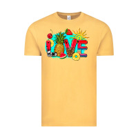Vintage Mustard love summer fruit and sun Vintage Tee - AdoDesignShop