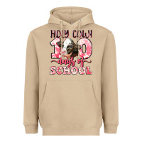 Holy Cow 100 Days Of School Heavyweight Hoodie | Teevron