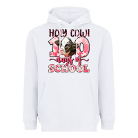 White holy cow 100 days of school Heavyweight Hoodie - LillyAllenDesigns
