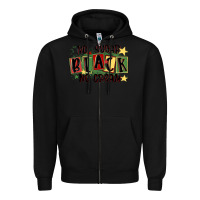 Black no sugar black no cream Zipper Hoodie - MaliasSmallBusiness