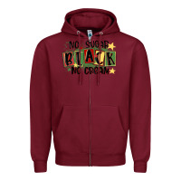 Burgundy no sugar black no cream Zipper Hoodie - MaliasSmallBusiness