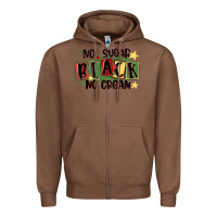 Chestnut no sugar black no cream Zipper Hoodie - MaliasSmallBusiness