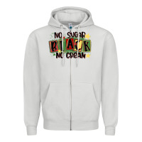 Dove Grey no sugar black no cream Zipper Hoodie - MaliasSmallBusiness