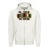 Oatmeal Heather no sugar black no cream Zipper Hoodie - MaliasSmallBusiness