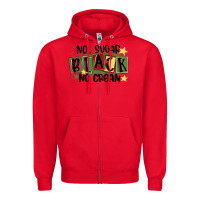 Red no sugar black no cream Zipper Hoodie - MaliasSmallBusiness