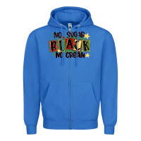 True Royal no sugar black no cream Zipper Hoodie - MaliasSmallBusiness