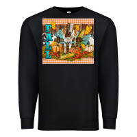 Black Fall With Baby Goat Premium Sweatshirt - LillyAllenDesigns