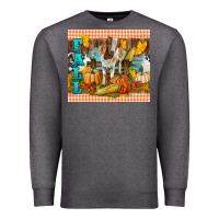 Charcoal Heather Fall With Baby Goat Premium Sweatshirt - LillyAllenDesigns