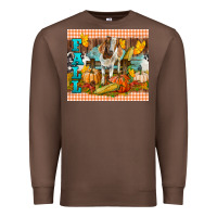Chestnut Fall With Baby Goat Premium Sweatshirt - LillyAllenDesigns