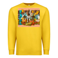 Lemon Fall With Baby Goat Premium Sweatshirt - LillyAllenDesigns