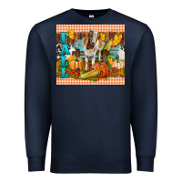 Navy Fall With Baby Goat Premium Sweatshirt - LillyAllenDesigns