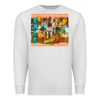 Oatmeal Heather Fall With Baby Goat Premium Sweatshirt - LillyAllenDesigns