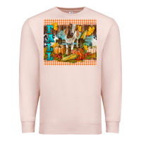 Pale Pink Fall With Baby Goat Premium Sweatshirt - LillyAllenDesigns