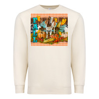 Sandshell Fall With Baby Goat Premium Sweatshirt - LillyAllenDesigns