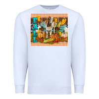 White Fall With Baby Goat Premium Sweatshirt - LillyAllenDesigns