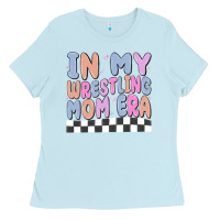 Baby Blue in my wrestling mom era Ladies Tee - MaliasSmallBusiness