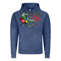 Vintage Denim autism rex Vintage Hoodie - CowhideDigitalArt
