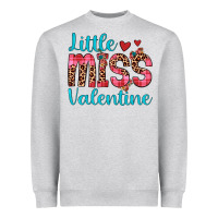 Heather Grey little miss valentine Heavyweight Sweatshirt - JahusDesignShop