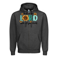 Charcoal Heather trust in the lord with all your heart Zipper Hoodie - MaliasSmallBusiness