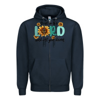 Navy trust in the lord with all your heart Zipper Hoodie - MaliasSmallBusiness
