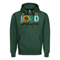 Sports Green trust in the lord with all your heart Zipper Hoodie - MaliasSmallBusiness
