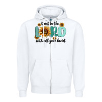 White trust in the lord with all your heart Zipper Hoodie - MaliasSmallBusiness