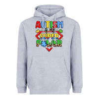 Heather Grey autism is my superpower Heavyweight Hoodie - LillyAllenDesigns