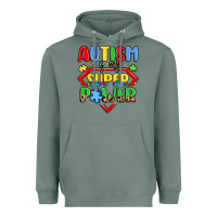 Sage autism is my superpower Heavyweight Hoodie - LillyAllenDesigns