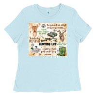 Baby Blue hunting life Ladies Tee - MaliasSmallBusiness