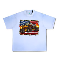 Grape Ice american flag monster truck Urban Heavy Tee - Artiststas