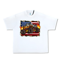 White american flag monster truck Urban Heavy Tee - Artiststas