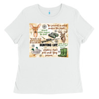 White hunting life Ladies Tee - MaliasSmallBusiness