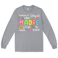 Heather Grey madre spanish mothers day Long Sleeve Tee - JahusDesignShop
