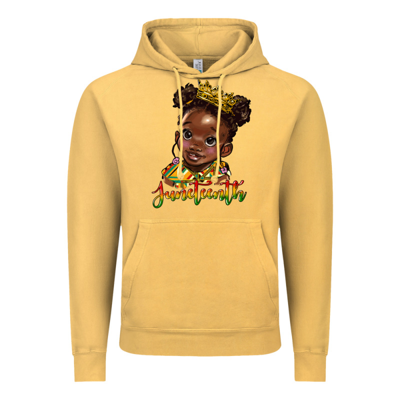Juneteenth Black Girl Vintage Hoodie by HRA Design Shop | Teevron