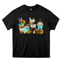 Black chicken coffee cups Heavy Core Tee - texasbilliewilder