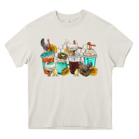 Cream chicken coffee cups Heavy Core Tee - texasbilliewilder