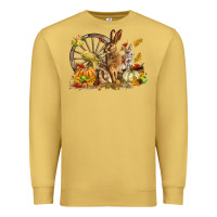 Antique Gold Fall Rabbit Premium Sweatshirt - LillyAllenDesigns