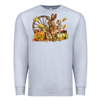 Heather Grey Fall Rabbit Premium Sweatshirt - LillyAllenDesigns