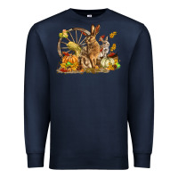 Navy Fall Rabbit Premium Sweatshirt - LillyAllenDesigns
