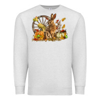 Oatmeal Heather Fall Rabbit Premium Sweatshirt - LillyAllenDesigns