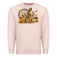 Pale Pink Fall Rabbit Premium Sweatshirt - LillyAllenDesigns